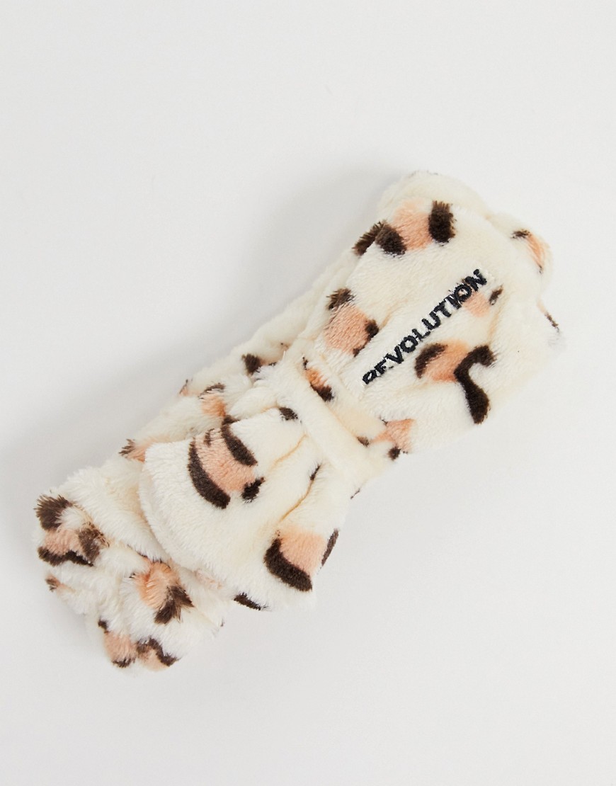 Revolution Skincare Luxe Leopard Print Headband-No color