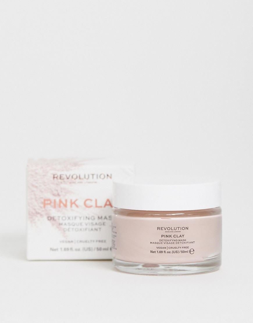Revolution Skincare - Maschera viso detossinante all'argilla rosa-Nessun colore