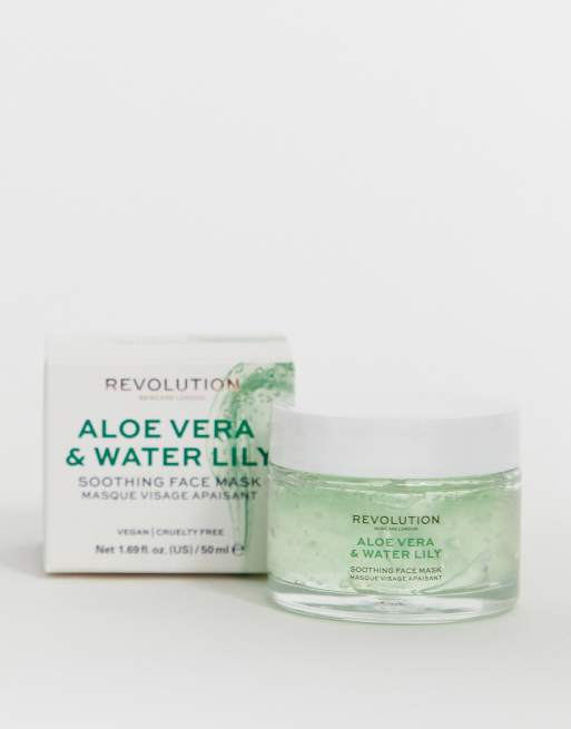 Revolution Skincare - Maschera viso lenitiva con aloe vera e ninfea