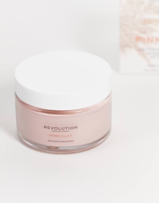 Revolution Skincare - Masque visage détoxifiant à l'argile rose GRAND FORMAT - 100 ml, 3 de 4
