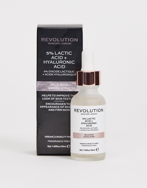 Revolution Skincare Mild Skin Exfoliator - 5% Lactic Acid + Hyaluronic Acid