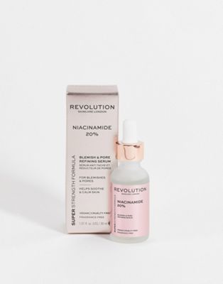 Revolution Skincare Niacinamide 20% Blemish & Pore Refining Serum 30ml - ASOS Price Checker