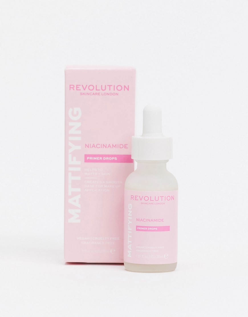 Revolution Skincare – Niacinamide Mattifying Priming Drops-Ingen färg