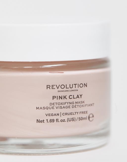 Revolution Skincare Pink Clay Detoxifying Face Mask 50ml, 3 of 4