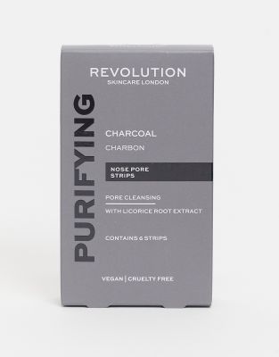 Revolution Skincare Revolution Skincare Pore Cleansing Charcoal Nose Strips-No colour