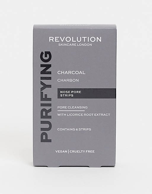 Revolution Skincare - Poriënreinigende neusstrips met houtskool