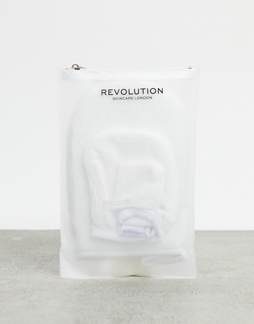 Revolution Skincare Reusable Soft Cleansing Mitts-No colour