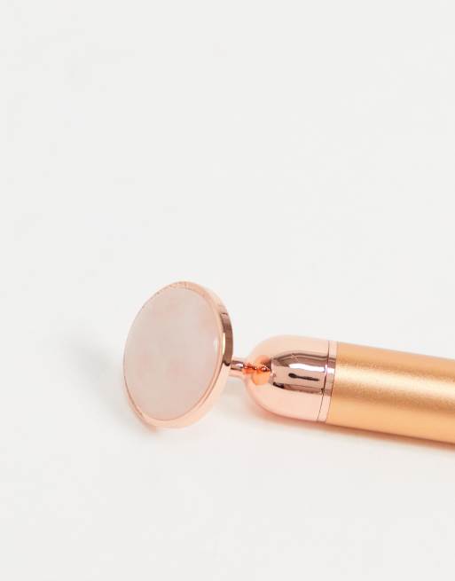 Revolution Skincare - Roller viso vibrante con quarzo rosa, 2 di 4