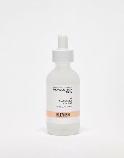 Revolution Skincare – Serum na przebarwienia i rozszerzone pory z 10% niacynamidu i 1% cynku, 60 ml – Duża pojemność