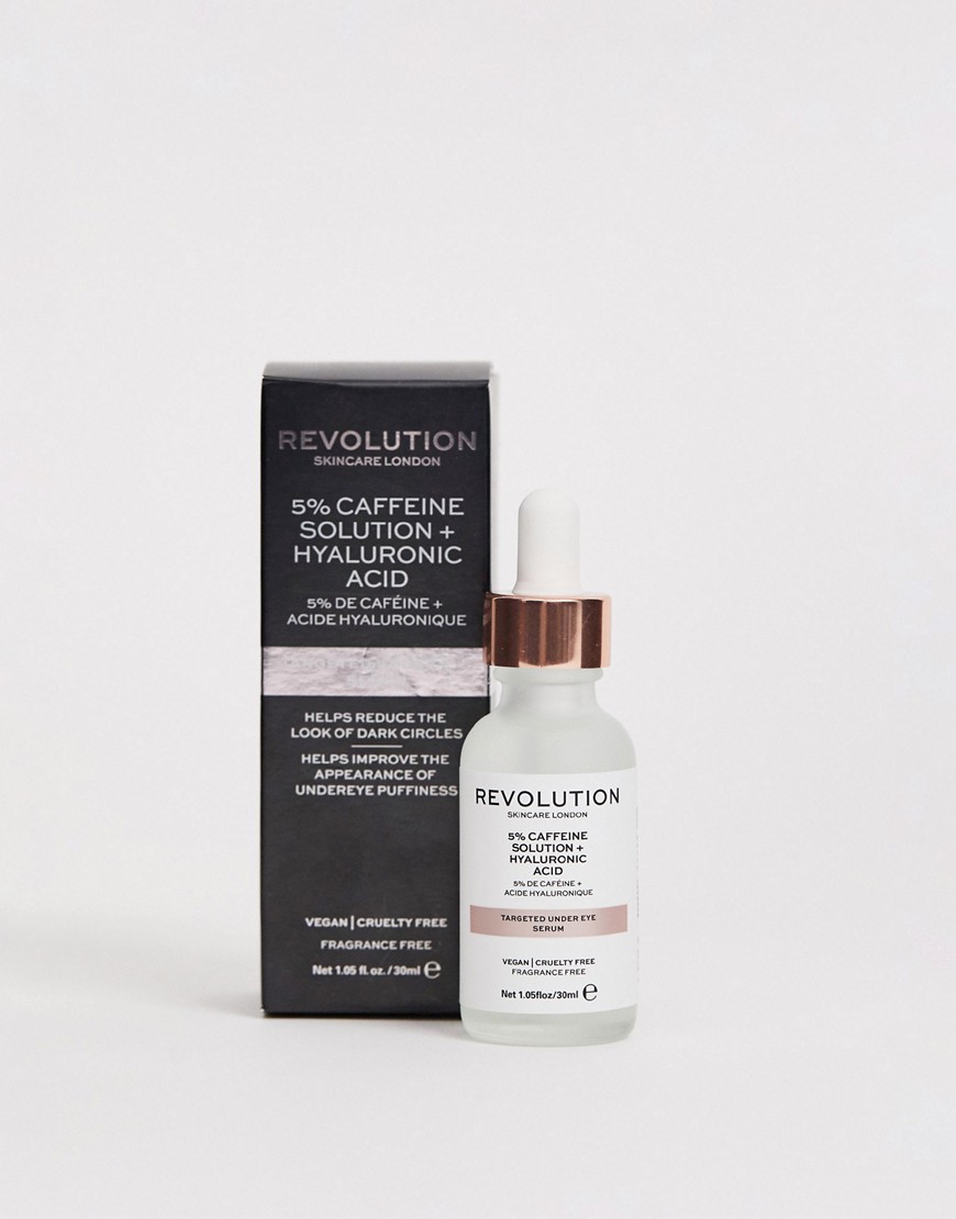 Revolution Skincare Targeted Under Eye Serum - 5% Caffeine Solution + Hyaluronic Acid-No Colour