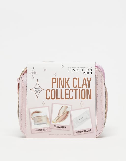 Revolution Skincare – The Pink Clay Collection – Zestaw z różową glinką – oszczędzasz 23%