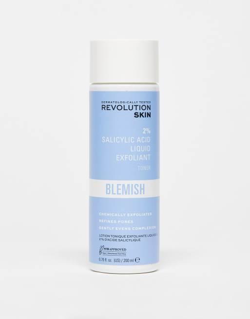 Revolution Skincare – Tonik złuszczający przeciw niedoskonałościom z kwasem salicylowym 2% i BHA