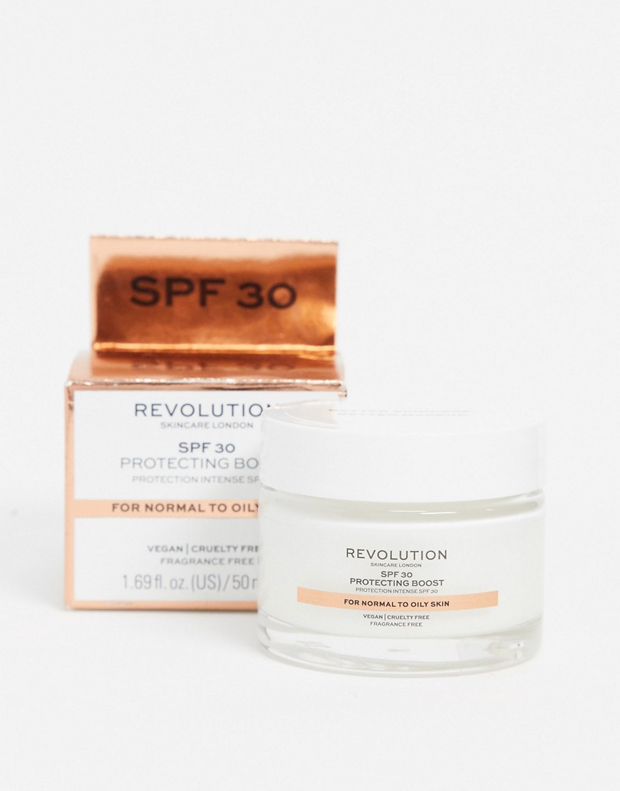 Revolution - Skincare - Vochtinbrengende crème, SPF30 - Normale tot vettige huid-Zonder kleur