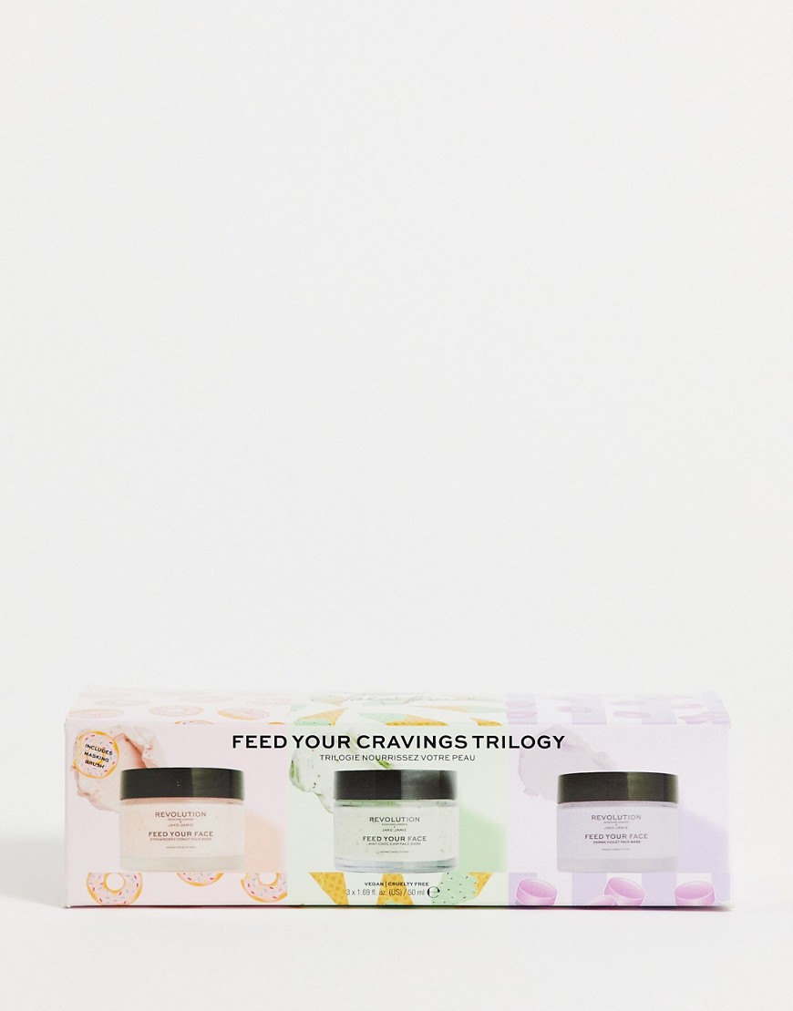 Revolution Skincare x Jake Jamie Feed Your Cravings Face Mask Collection-No colour