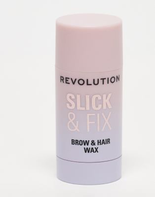 Revolution - Slick & Fix - Brow & Hair Stick - Brauen- und Haarwachs-Transparent