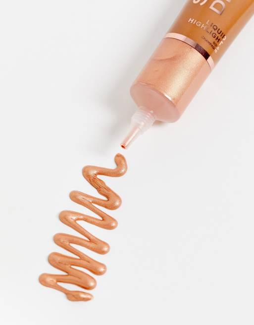 Revolution – Superdewy – Rozświetlacz w płynie – Gold Champagne, 4 z 4