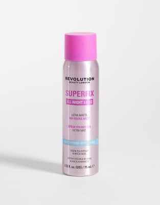 Revolution Superfix All Night Long Waterproof Fixing Mist 75ml-no Colour