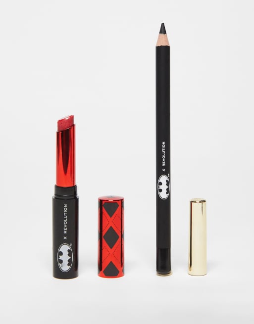 Revolution x DC Dangerous – Red Harley Quinn – Set med läpprodukter