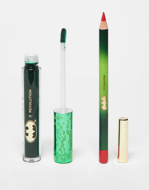 Revolution x DC Lucky Kiss Poison Ivy – Set med läpprodukter