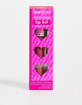 Revolution x Love Island Coupled Up Lip Kit - Bombshell - Click1Get2 Offers