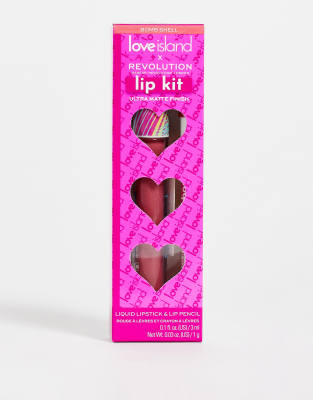 Revolution x Love Island Coupled Up Lip Kit - Bombshell - Click1Get2 Price Drop