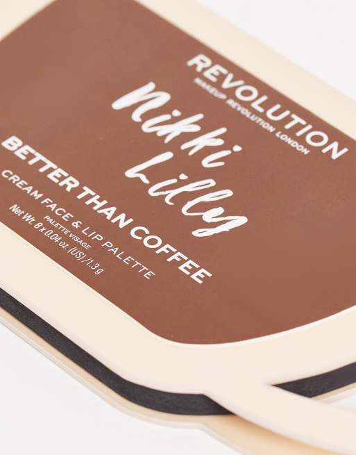 Revolution X Nikki Lilly - Coffee Cup Cream - Palet voor gezicht en lippen , 4 van 4