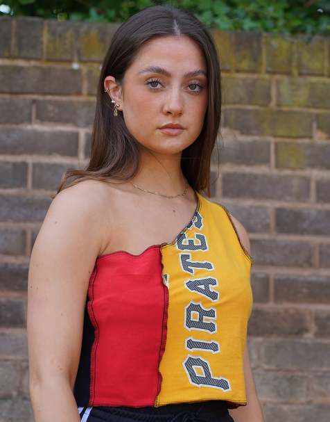 Reworked Vintage size S vest in yellow - view 1