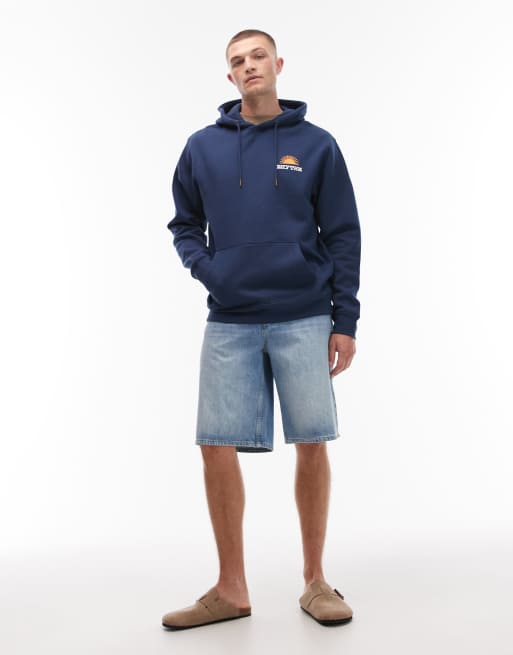 Rhythm - Awake - Hoodie met print op de achterkant in marineblauw, 2 van 5