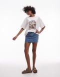 [Rhythm] Rhythm bloom studio oversized t shirt in white 10 White