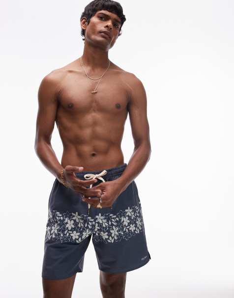 Rhythm Bora Bora swim shorts in blue - view 1