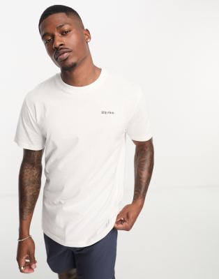 Rhythm classic brand tee in vintage white