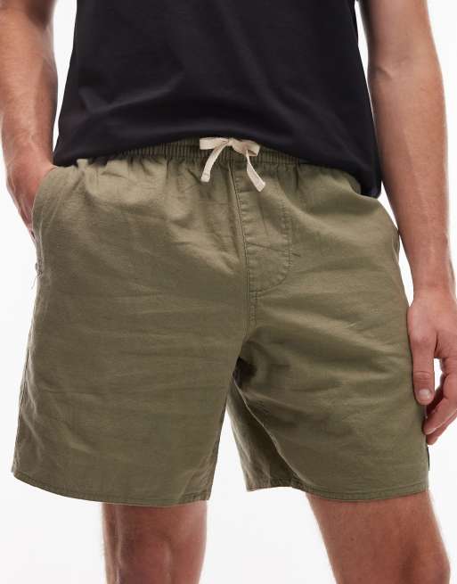 Rhythm - Classic Jam - Short en lin mélangé - Olive , 4 de 5