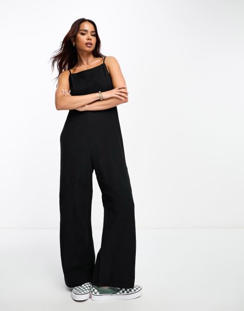 Rhythm classic jumpsuit in black - view 1