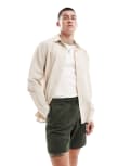 [Rhythm] Rhythm classic linen long sleeve beach shirt in sand-White M Sand