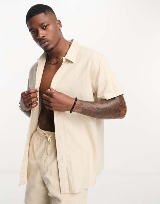 Rhythm classic linen shirt co-ord in sand | ASOS