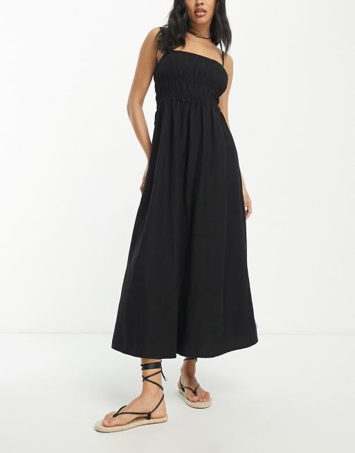 Asos black summer outlet dress