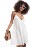 [Rhythm] Rhythm classic tiered beach mini dress in white 12 WHITE