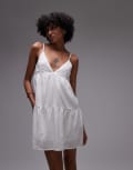 [Rhythm] Rhythm classic tiered mini beach dress in white 8 White