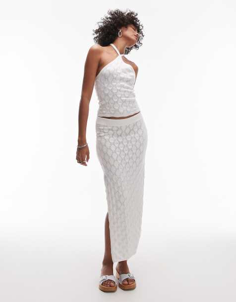 Rhythm - Ensemble en maille à pâquerettes - Blanc - view 1