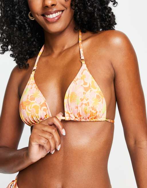 Floral 2024 triangle bikini