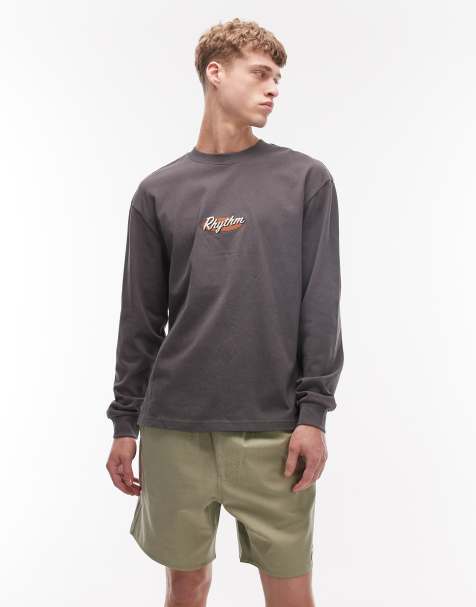 Rhythm - Jam - Pantaloncini in twill color salvia - view 1