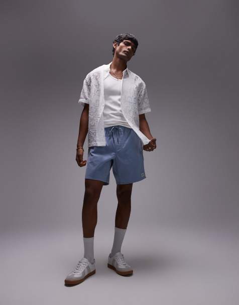 Rhythm – Jam-Shorts aus Cord in Himmelblau - view 1