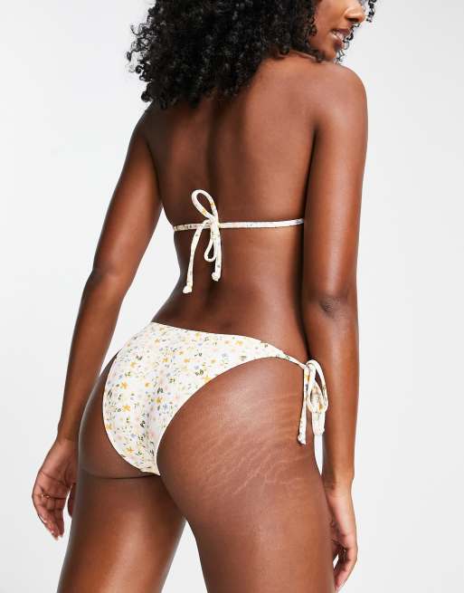 Rhythm - Lavinia - Slip bikini a fiorellini con laccetti laterali , 2 di 4
