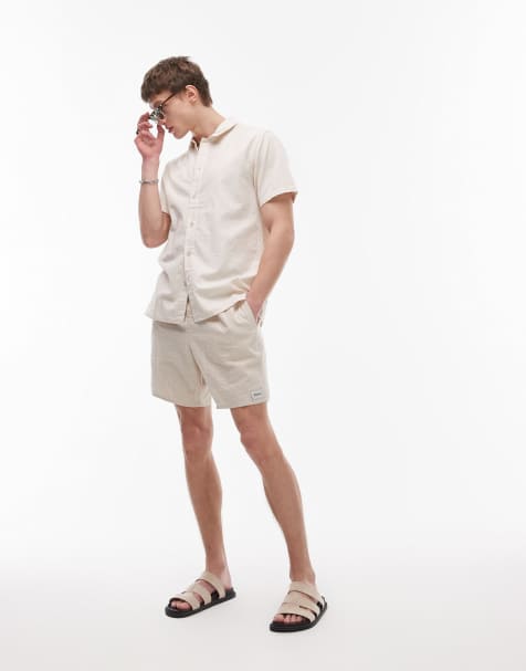 Rhythm linen beach set in cream - view 1