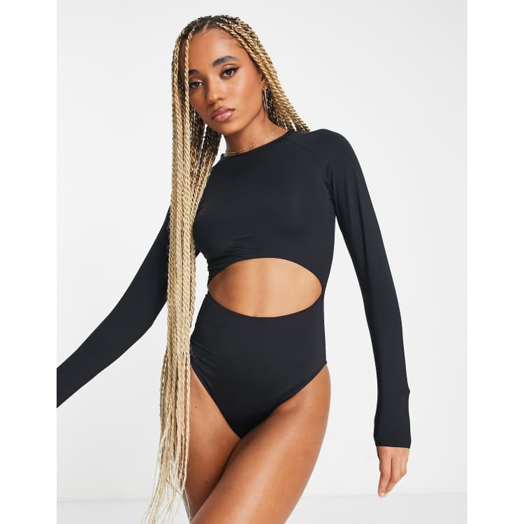 Swimsuit with long sleeve sales top