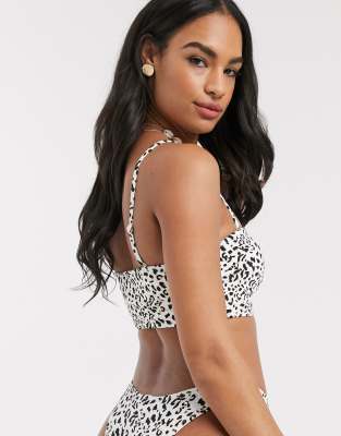 longline bandeau swim top