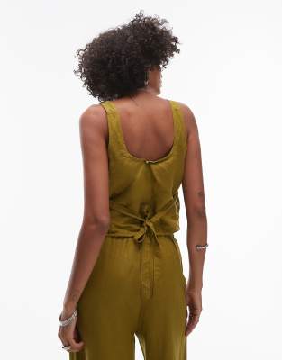 Rhythm Maya Tank Top In Green