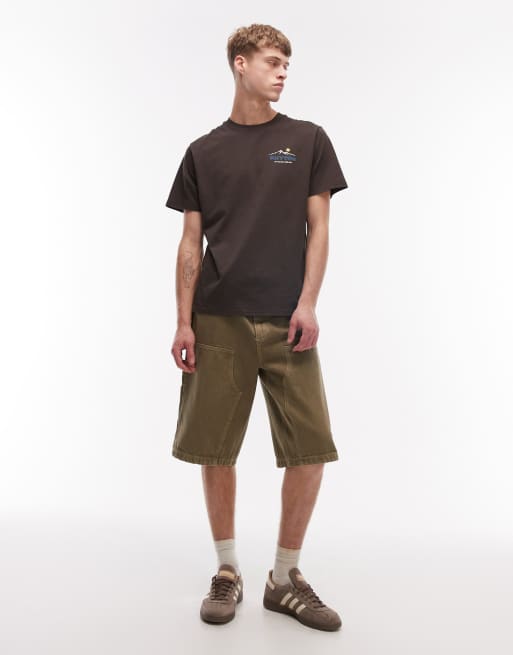 Rhythm mountain back print t-shirt in black, 2 of 5