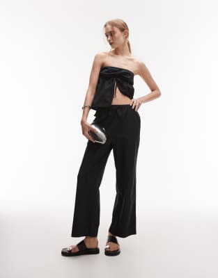 Rhythm - Posie - Geraffte Hose in Schwarz