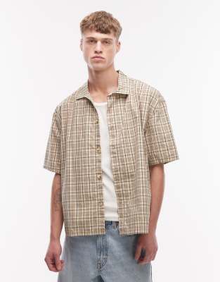 Rhythm Relaxed Short Sleeve Shirt In Neutral